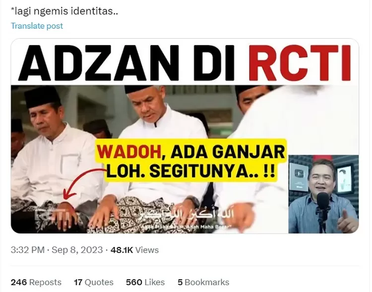 Muncul Di Adzan Maghrib RCTI, Ganjar Pranowo Disentil Netizen ...