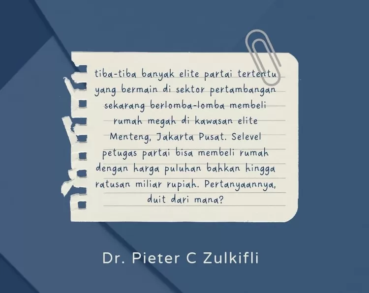 Opini Dr. Pieter C Zulkifli 