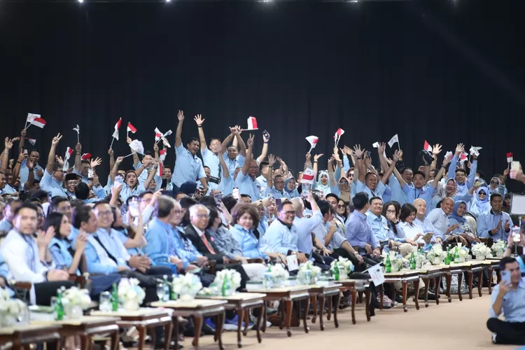 Ribuan Advokad mendeklarasikan dukungannya kepada pasangan Capres Cawapres Prabowo Gibran, pada Jumat (27/1/2024), di Balai Kartini, Jakarta. 