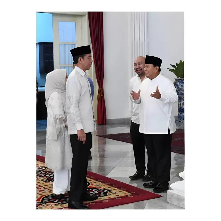 Jokowi dan Prabowo di hari kedua Lebaran, saat acara sarapan bersama.