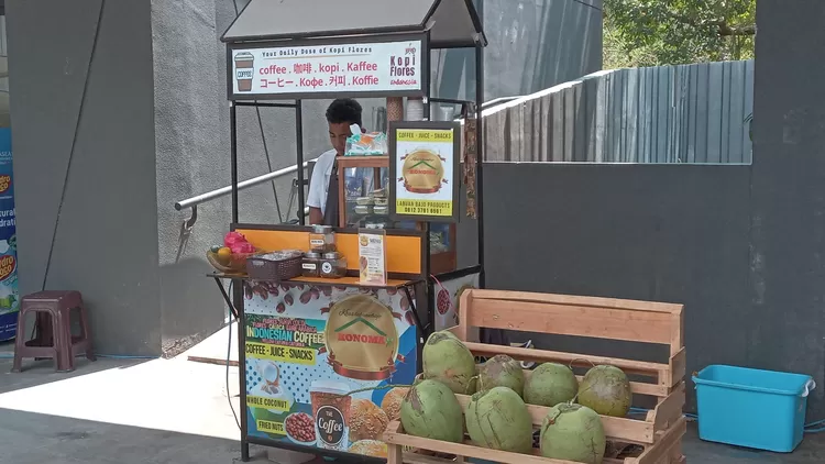 Pelaku UMKM di GBC, Kamis (7/8/2025).