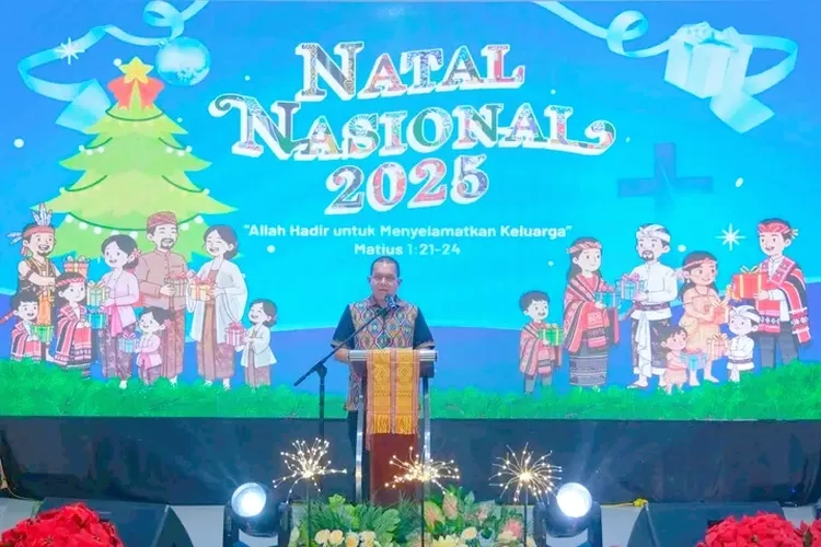 Gubernur Melki, saat Momen Natal Nasional