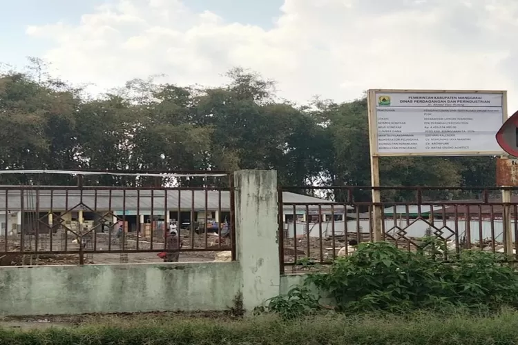 Revitalisasi Pasar Puni Ruteng, salah satu proyek yang ditangani PPK Fendy Jemali