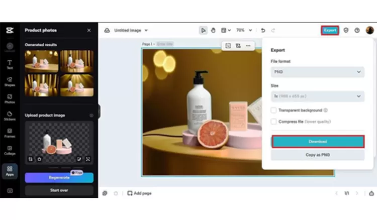 Proses pengeditan digital memungkinkan latar foto disesuaikan dengan tema tanpa mengurangi kesan natural.