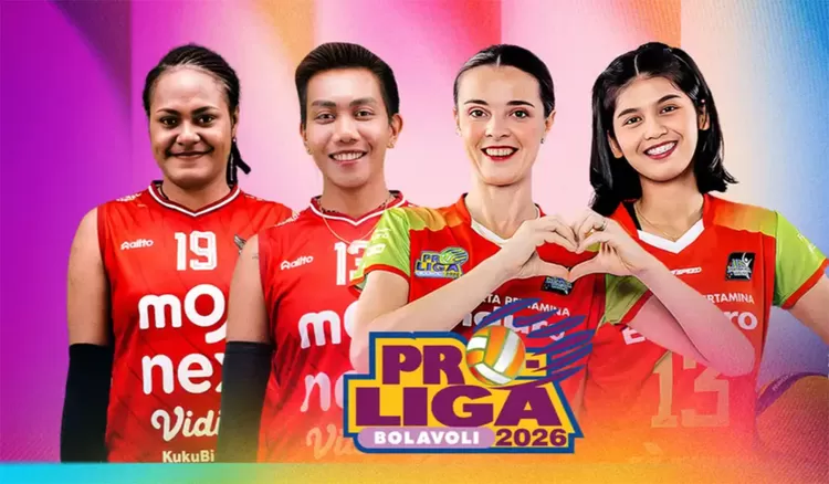 Proliga 2026 Putri hari ini, Jumat, 30 Januari 2026, di Gresik menyajikan duel Popsivo Polwan vs Electric PLN Mobile dan Medan Falcons vs Jakarta Pertamina Enduro yang diperkuat Megawati Hangestri.