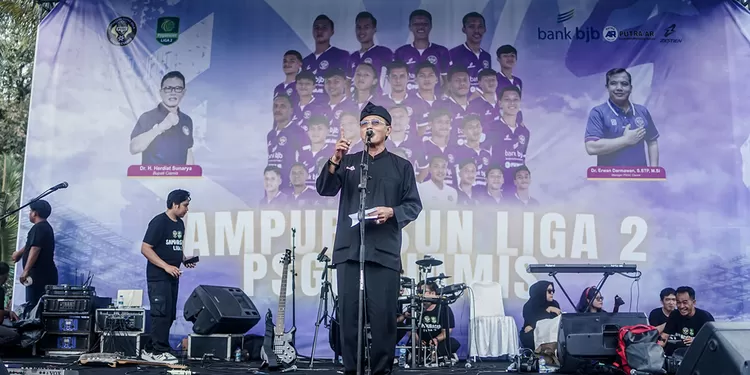 Bupati Ciamis Herdiat Sunarya mengapresiasi perjuangan PSGC Ciamis menuju Liga 2 sebagai hasil proses panjang bersama manajemen dan suporter setia.