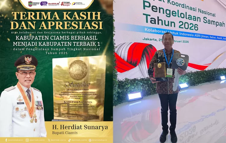Pengelolaan Sampah Kabupaten Ciamis dinilai terbaik nasional berkat kolaborasi pemerintah dan partisipasi masyarakat.