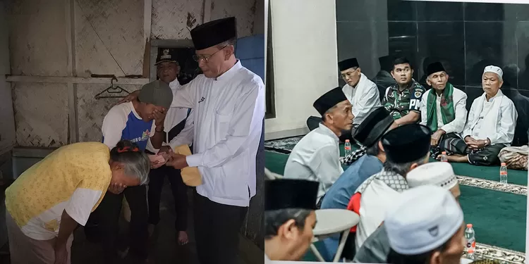 Bupati Herdiat menyerahkan langsung bantuan rutilahu kepada empat warga di wilayah Eks Kewedanaan Kawali dalam rangkaian kegiatan tarling, pada Rabu, 4 Maret 2026.