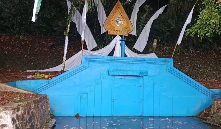 Potret kawasan Gedong Cai di Gunung Kokosan yang kini memicu perbedaan klaim batas wilayah antara Pemerintah Kota dan Kabupaten Tasikmalaya.