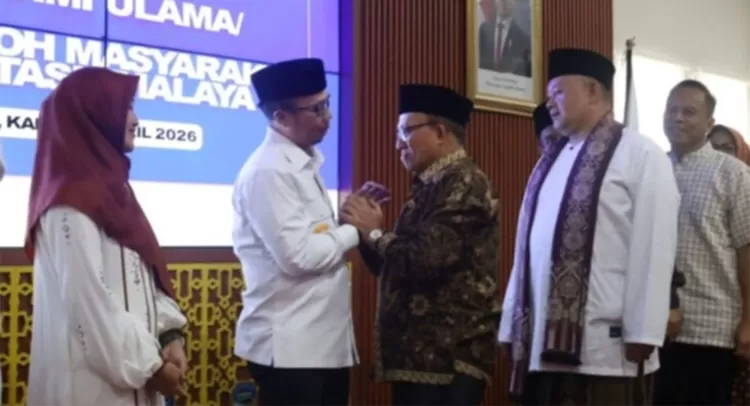 Suasana Forum Silaturahmi Ulama dan Umaro tingkat Kota Tasikmalaya di Aula Bappelitbangda, Kamis (30/4/2026). Sinergi ini menjadi langkah nyata mewujudkan kota yang maju, berakhlak, dan kondusif.