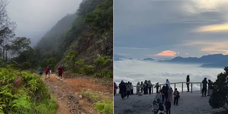 Gunung Papandayan di Garut menjadi favorit pendaki berkat jalur pendakian yang ramah, Hutan Mati, dan area camping luas.  