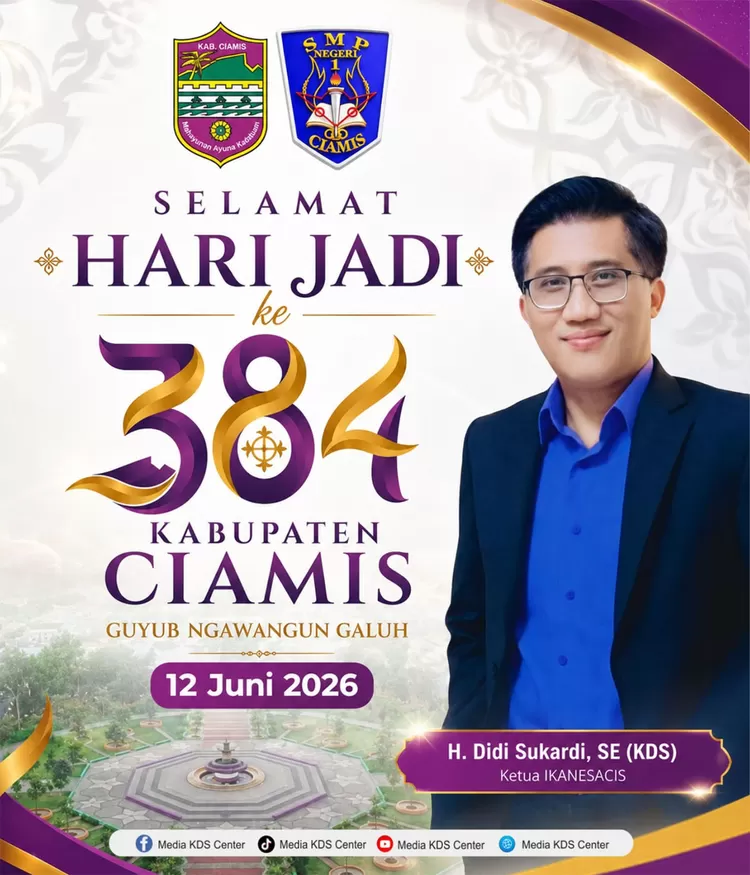 Melalui IKANESACIS, H. Didi Sukardi mengajak warga memperkuat semangat Guyub Ngawangun Galuh demi pembangunan daerah Ciamis.