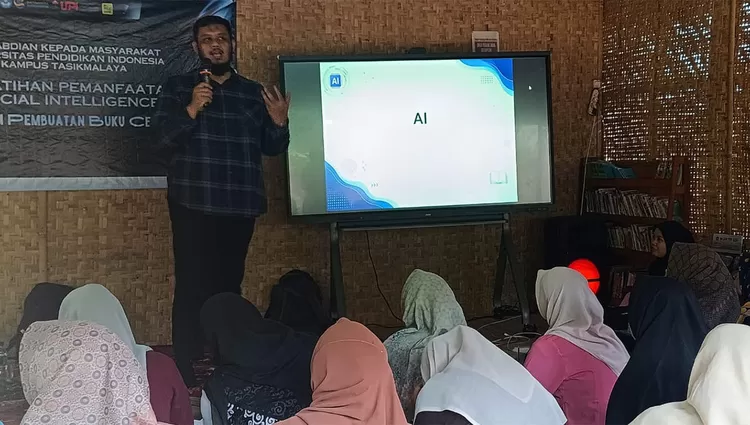 Sebanyak 56 guru PAUD dari wilayah Garut Selatan dan Tasikmalaya Selatan&nbsp;mengikuti Pelatihan Pemanfaatan AI&nbsp;dalam Pembuatan Buku Cerita&nbsp;di&nbsp;Saung Komunitas Ngejah, Kampung Sukawangi, Desa Sukawangi, Kecamatan Singajaya, Kabupaten Garut.