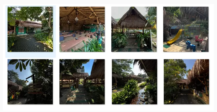 Omah Badok di Pondok Aren, Tangerang Selatan, menghadirkan beragam menu Nusantara bercita rasa khas Indonesia dengan suasana perdesaan.