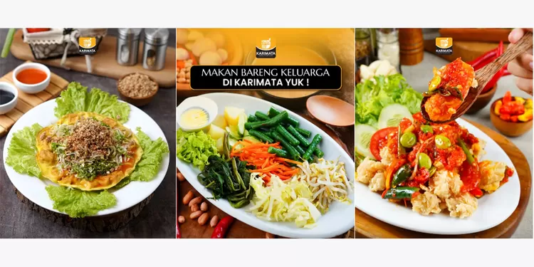 RM Karimata di Jalan Raya Taman Mini Nomor 2, Jakarta Timur, menawarkan seafood dan ikan bakar dengan suasana nyaman untuk makan bersama keluarga.  