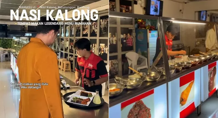 Nasi Kalong Bandung jadi pilihan kuliner malam favorit. Nikmati nasi merah dan lauk prasmanan lengkap, cocok disantap usai keliling Kota Kembang.  