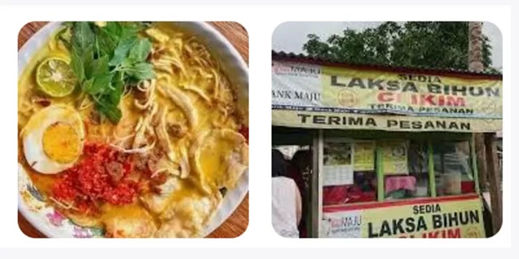 Laksa Bihun Cie Ikim masuk rekomendasi Laksa Tangerang berkat kuah santan ringan, topping melimpah, dan taburan ebi yang gurih renyah. 