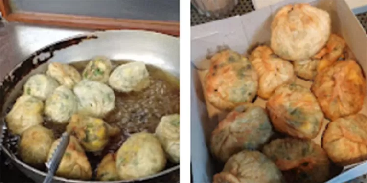 Kuo Tie Ayam Mas Iman menyajikan camilan halal bertekstur renyah di luar dan juicy di dalam, menjadi kuliner Bandung yang wajib dicoba saat berkunjung.    