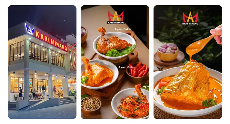 RM Kari Minang Sawangan menawarkan kuliner Minang dengan bumbu khas yang kaya rempah serta pilihan lauk unik seperti gulai tambusu dan gajeboh.  