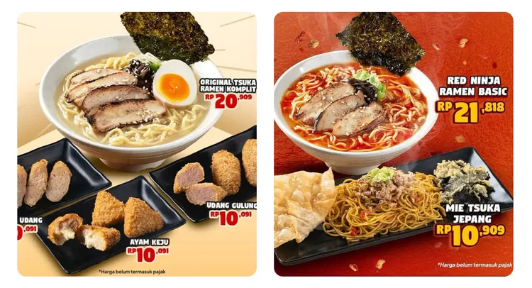 Tsuka Ramen menghadirkan ramen halal di Bintaro mulai Rp17 ribuan. Kuah creamy, Red Ninja Ramen, dan aneka side dish jadi favorit pelanggan. 
