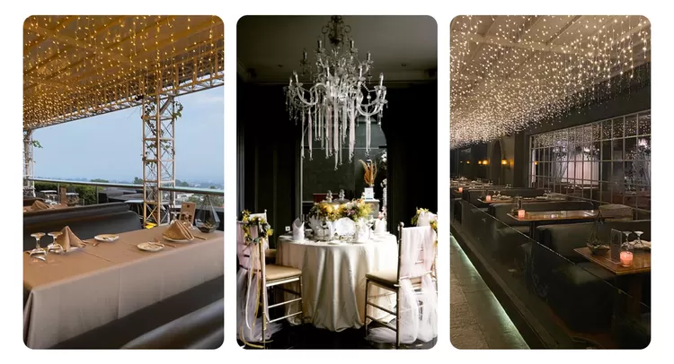 Belle Vue menjadi salah satu restoran mewah di Bandung yang menawarkan suasana elegan dengan panorama indah dari ketinggian. Cocok untuk makan malam romantis.  