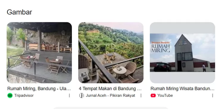Rumah Miring Bar menghadirkan konsep unik dengan pemandangan Kota Bandung yang semakin memukau saat malam hari. Menjadi favorit pencinta wisata kuliner.  