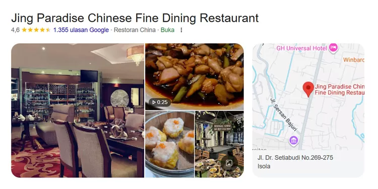 Jing Paradise Restaurant menawarkan pengalaman fine dining dengan suasana elegan dan hidangan menarik, termasuk menu ikan kerapu dua rasa yang menggugah selera.  
