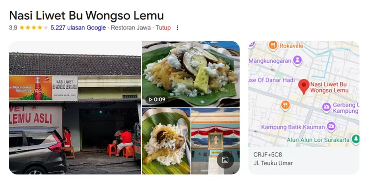 Nasi Liwet Wongso Lemu jadi kuliner legendaris Solo yang wajib dicoba. Nasi gurih, areh, ayam kampung, dan telur pindang bikin nagih. 