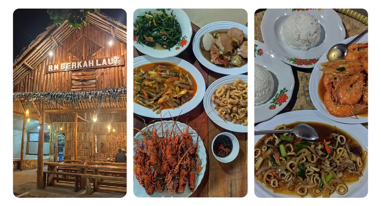RM Berkah Seafood Pangandaran menyajikan beragam olahan seafood yang bisa dipilih sesuai selera. Harganya mulai Rp25.000 per porsi di Pantai Timur.  