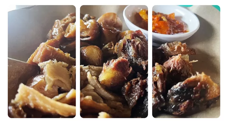 Sego Empal Bu Warno menawarkan daging empuk yang direbus berjam-jam lalu digoreng. Lengkapi dengan nasi, sambal, dan kecap untuk rasa makin nikmat.  