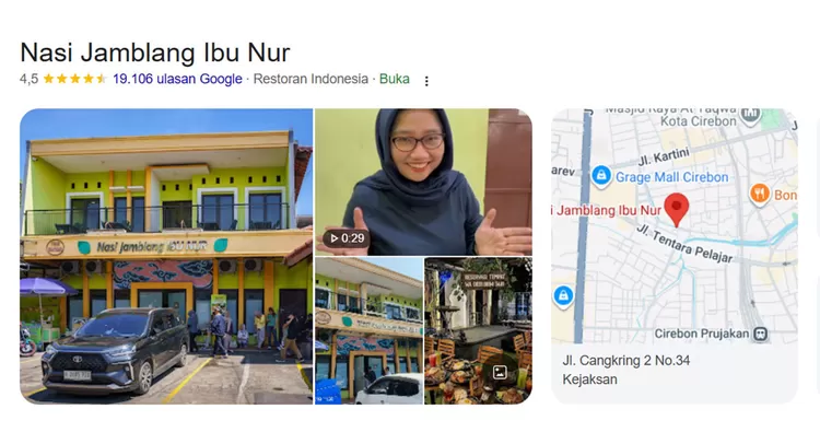 Nasi Jamblang Ibu Nur jadi ikon nasi jamblang Cirebon. Cumi hitam favorit, lauk melimpah, dan harganya mulai Rp4.000 per bungkus.