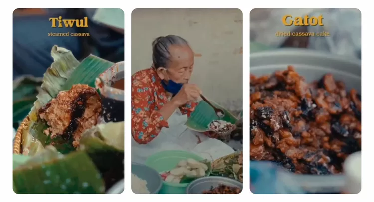 Selain lupis, Gatot menjadi jajanan tradisional yang turut dijajakan Mbah Satinem. Rasanya membawa kembali cita rasa khas kuliner Jawa.  
