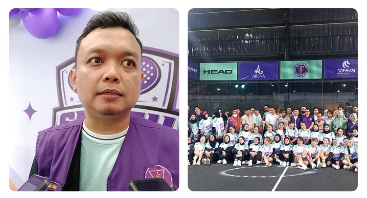 Ketua PDGI Cabang Tasikmalaya sekaligus Penanggung Jawab kegiatan drg. Muhsin saat kegiatan Smash for Smile Padel & Healthy 2026, Sabtu (26/9/2026).