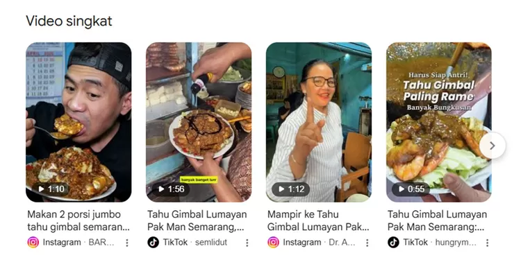 Tahu Gimbal Lumayan Pak Man di Jalan Pelampitan, Semarang, menyajikan tahu goreng, lontong, dan gimbal udang renyah dengan siraman bumbu kacang serta petis khas Semarang.