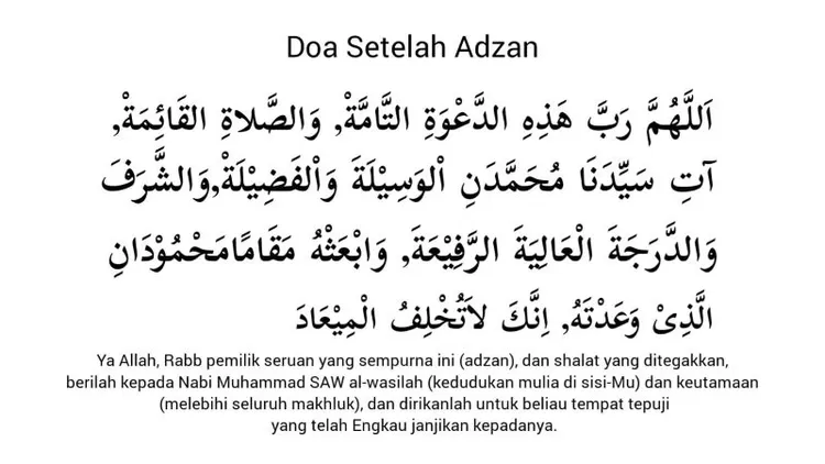 Cara Menjawab Adzan, Iqomah Dan Doa Setelahnya: Simak Bacaan Arab ...