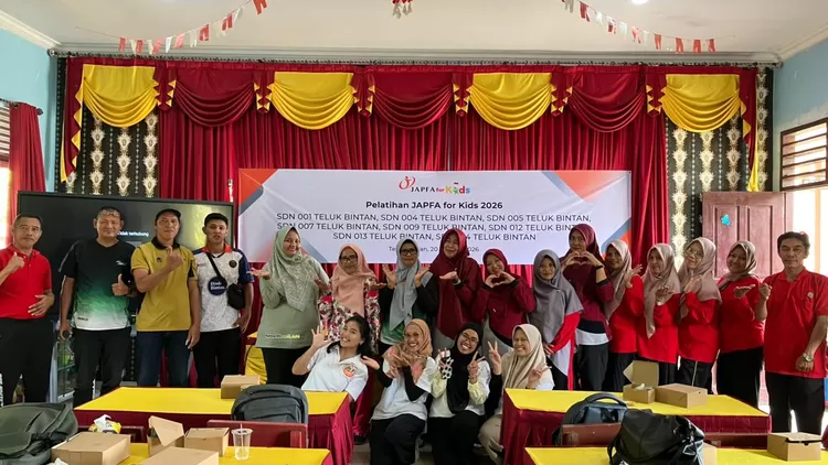 Pelatihan Program JAPFA for Kids Diterapkan perdana di SDN 001 Teluk Bintan,  Kabupaten Bintan, Kepulauan Riau, Kamis 21 Mei 2026.