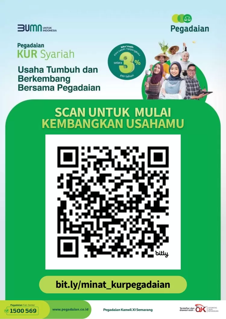 QR Code Pengajuan KUR Pegsdaian Syariah.
