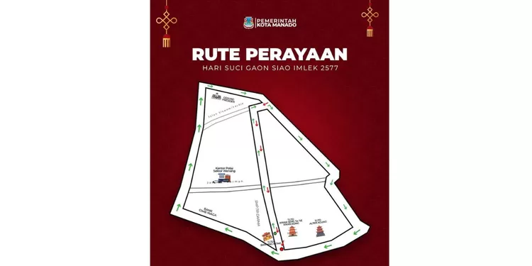 Rute Perayaan Cap Go Meh 2026 Manado
