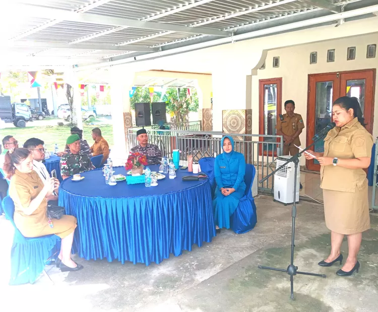 Wakil Bupati Talaud, Anisya Gretsya Bambungan, SE, memberikan sambutan