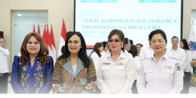 Ketua PMI Manado hadiri Pelantikan PMI Sulut