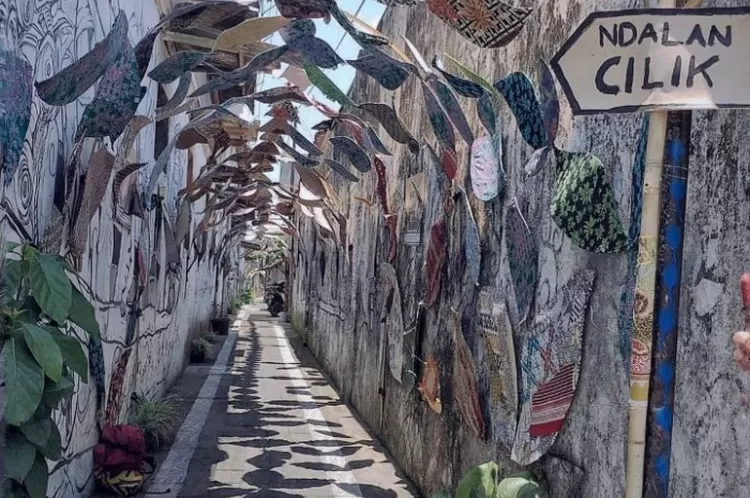 Salah satu spot di Kampung Batik Laweyan, objek wisata Surakarta, Jawa Tengah 