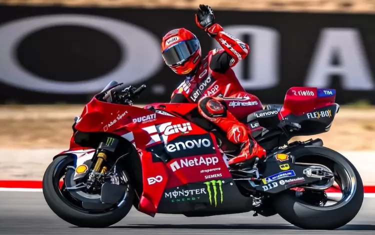 FOTO: Tampak Marc Marquez tampil sebagai juara Sprint Race MotoGP Aragon 2026, Sabtu, 29/8 disusul Alex dan Bezzecchi . (Dok.Instagram@marc93.Marquez)