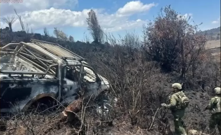 FOTO: Tampak mobil Aris Sanda diduga dibakar KKB kelompok Egianus Kogoya di Wamena, Selasa (15/9). (Dok.Instagram@forumtoraja)