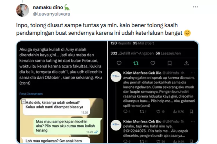 Ngeri! Maba Jadi Sasaran Pelecehan Kating UNY Sampai Viral, Korban: Aku ...