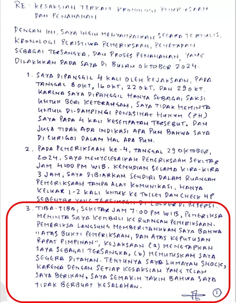 Tom Lembong Beberkan Kronologi Penetapan Tersangka Lewat Pesan Tertulis ...