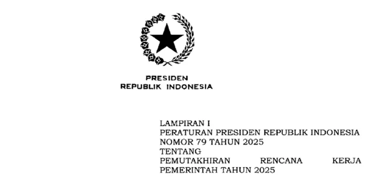 Download Lampiran Perpres 79 Tahun 2025 PDF