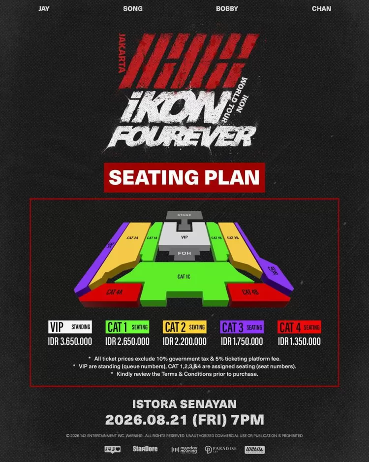 Seating Plan iKON 