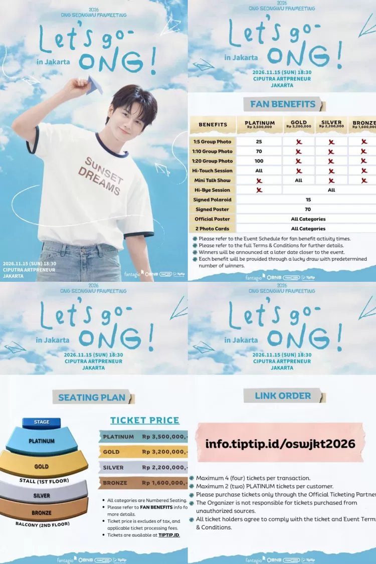 Ong Seong Woo Siap Sapa WELO Indonesia pada 15 November 2026, Tiket Fanmeeting Masih Bisa Dibeli!
