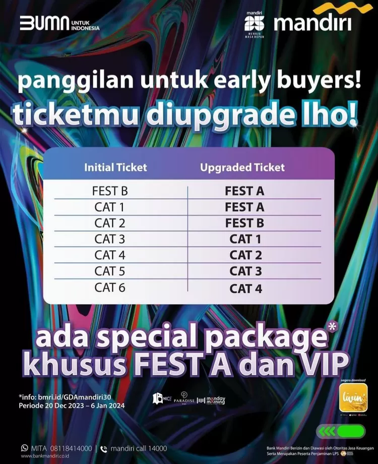 Kabar Gembira! Harga Tiket GDA 2024 Bakal Ada Diskon Besar-besaran ...