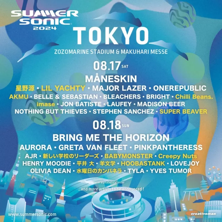 Jadi Line Up Festival Summer Sonic 2024, Tampilan Perdana BABYMONSTER